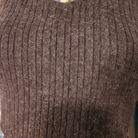 Vintage Principles Sweater Vest with Beaded Detail | Preppy Acadamia Minimalist - Picture 5 of 5